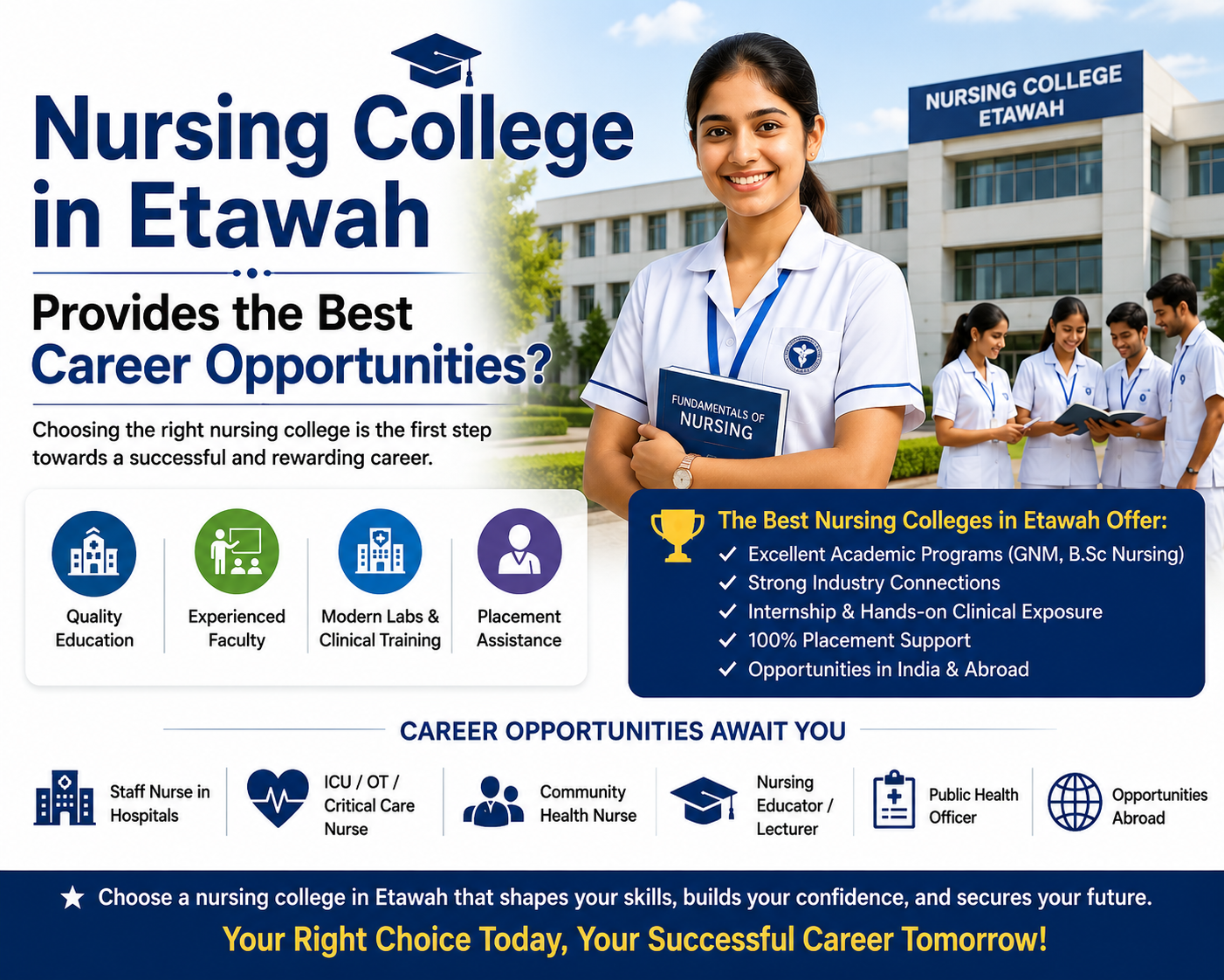 Which Nursing College in Etawah Provides the Best Career Opportunities?
